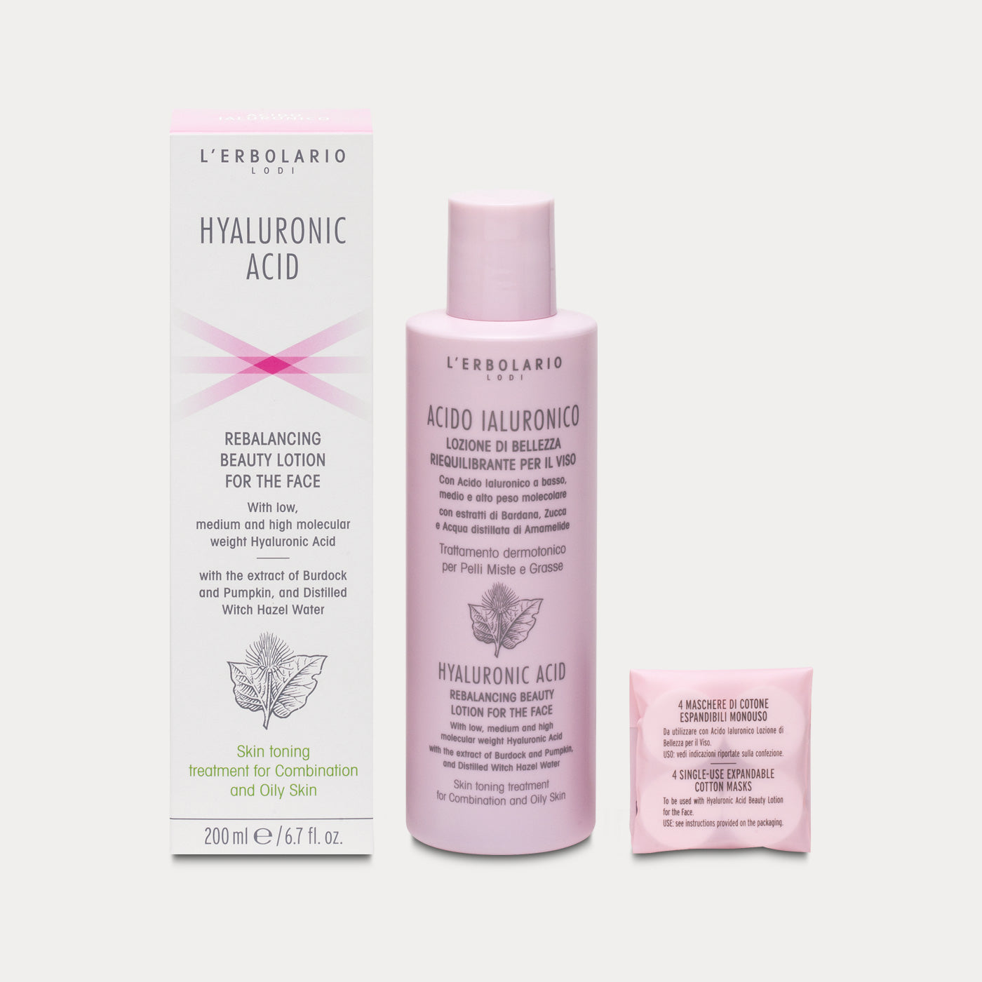 Rebalancing Beauty Lotion For The Face for Combination and Oily Skin Hyaluronic Acid