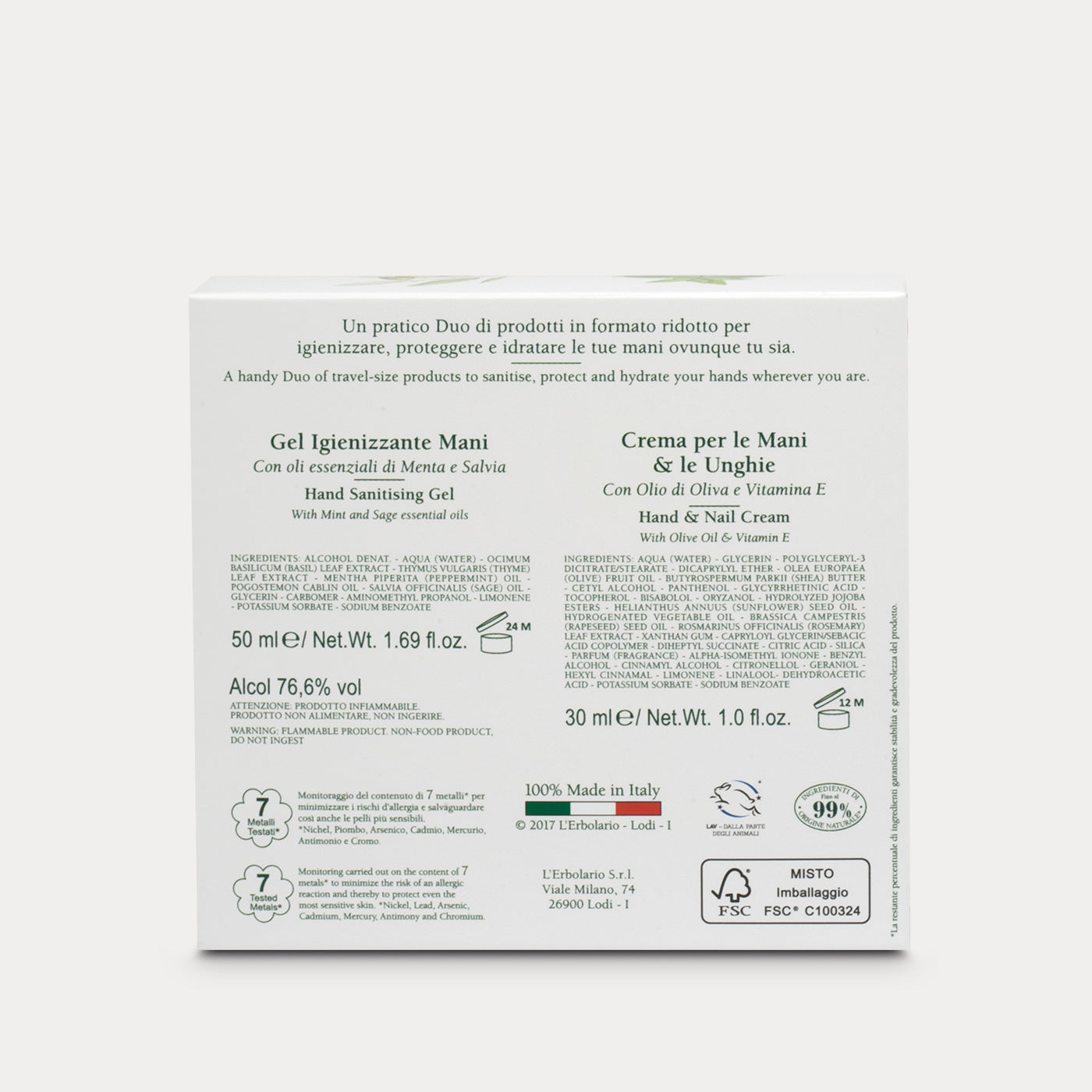 Duo Hygiene and Potection for Hands