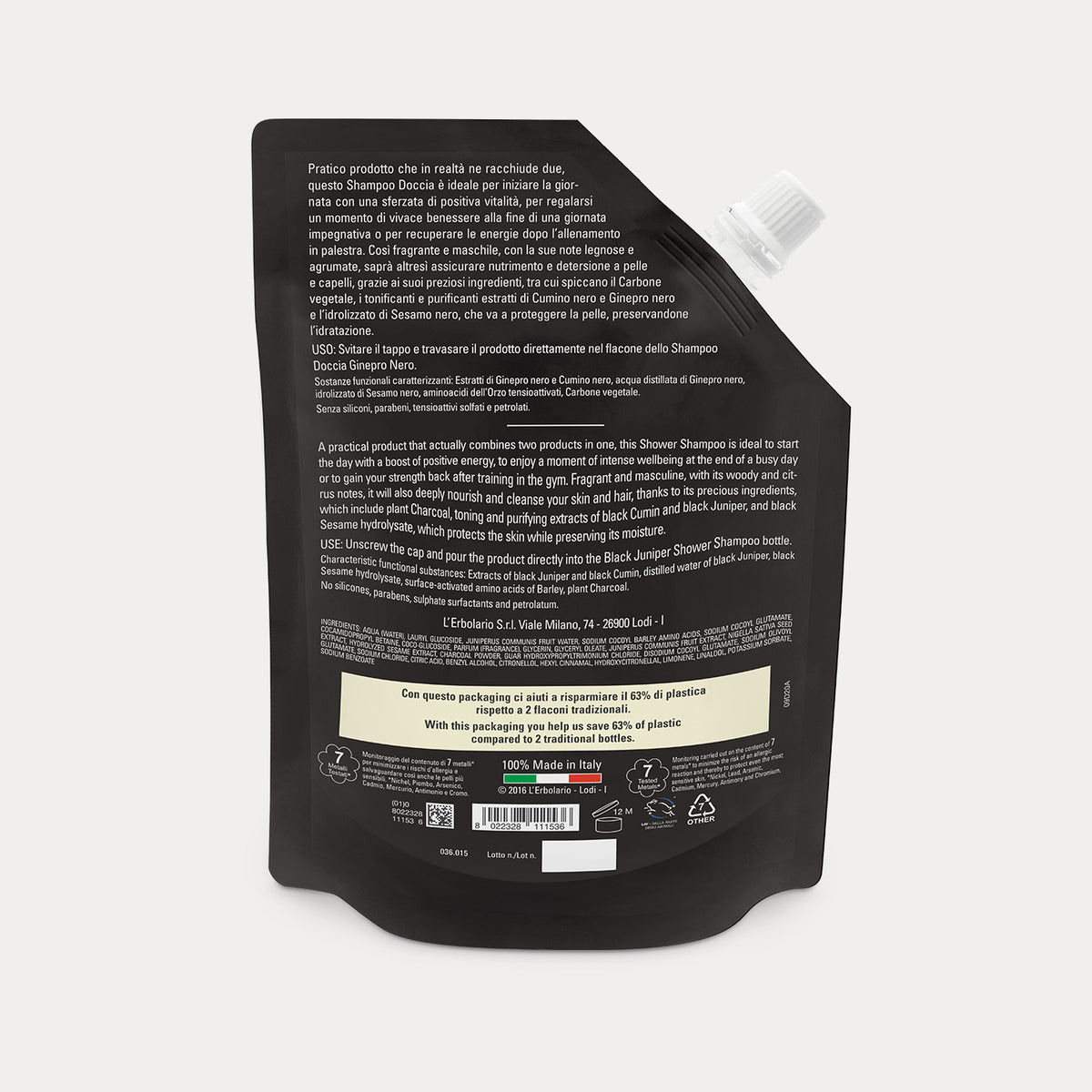 Eco Refill Energising Shower Shampoo Black Juniper