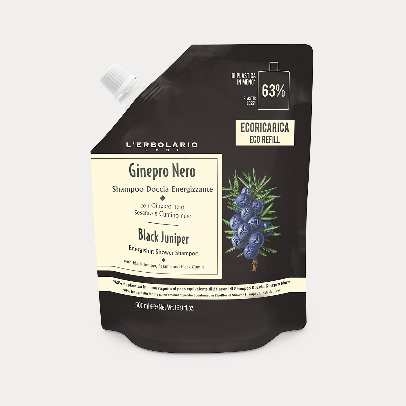 Eco Refill Energising Shower Shampoo Black Juniper