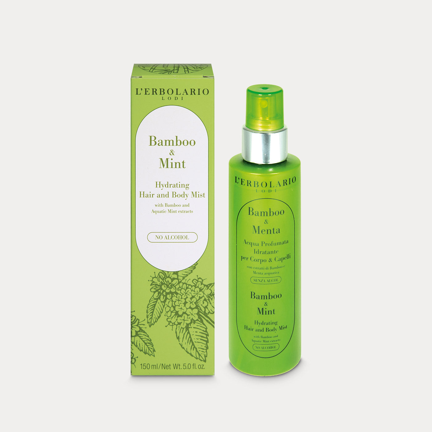 Hydrating Hair and Body Mist Bamboo & Mint