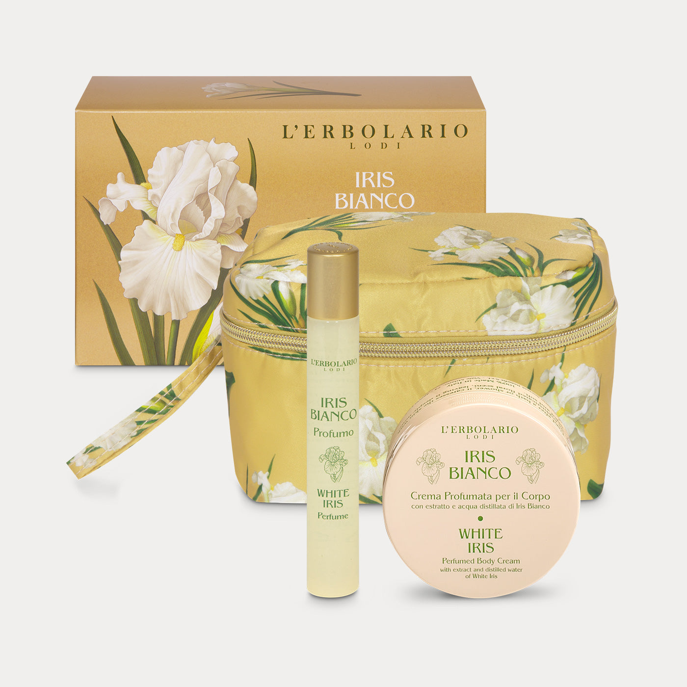 Mini Beauty-Case Petal White Iris