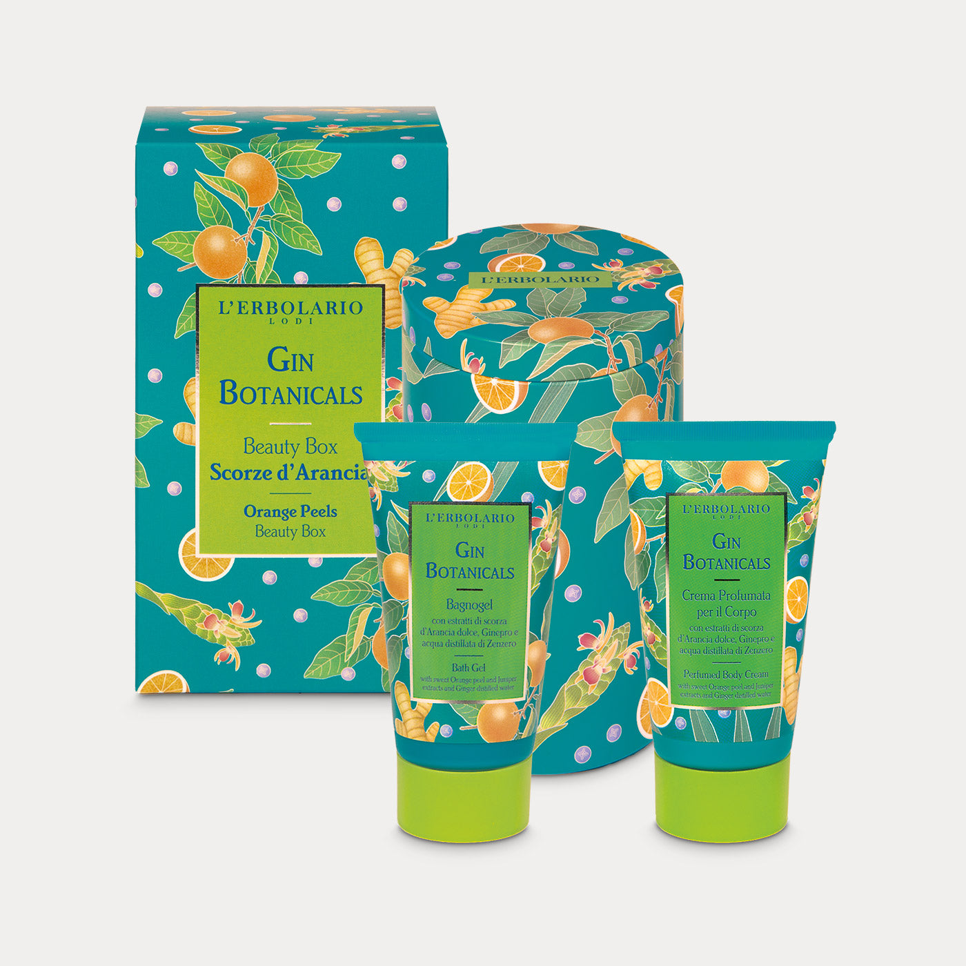 Orange Peels Beauty Box Gin Botanicals