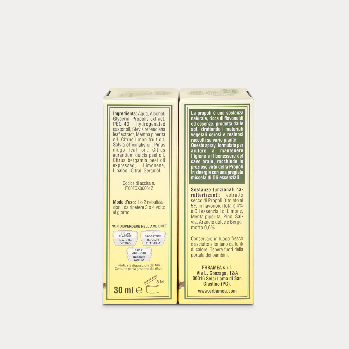 Throat spray Titrated Propolis