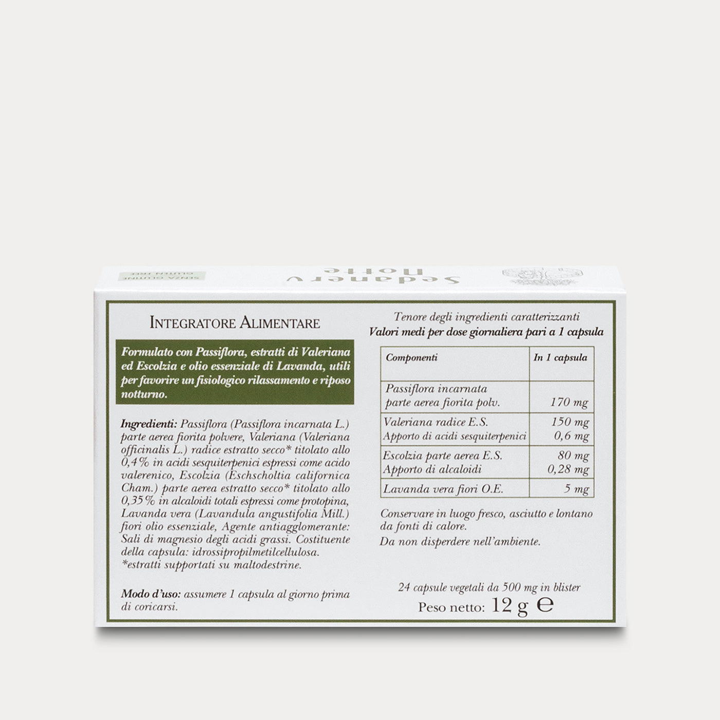 Food Supplement Sedanerv Night