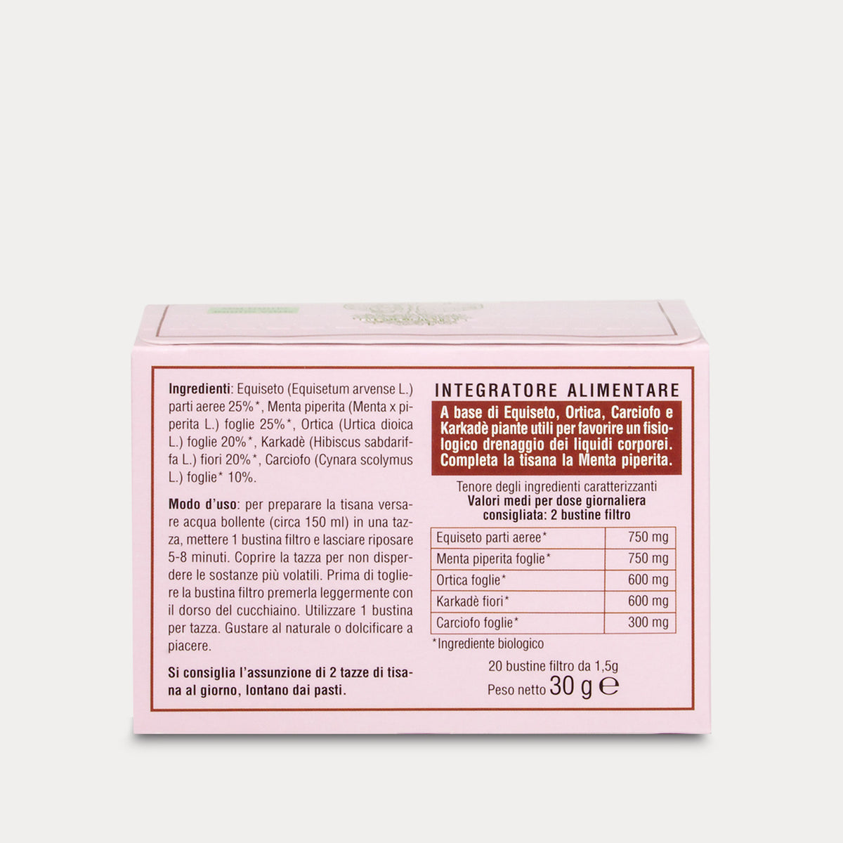 Organic herbal tea Erbaforma Linea Drena