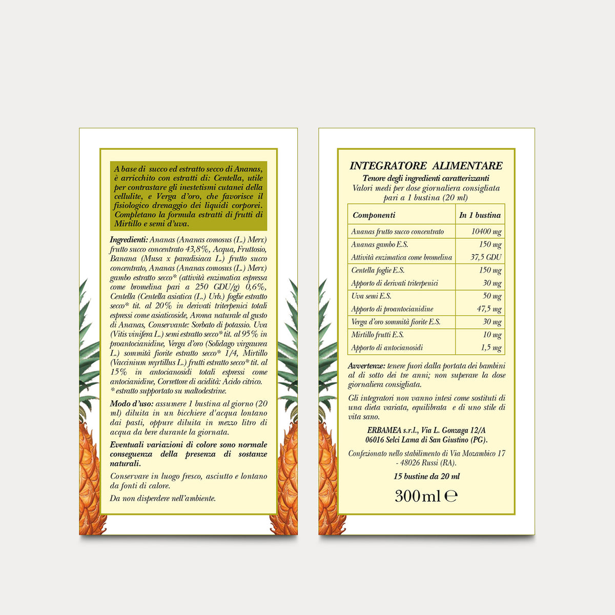 Ananas Cell Fluid in single-dose Sachets