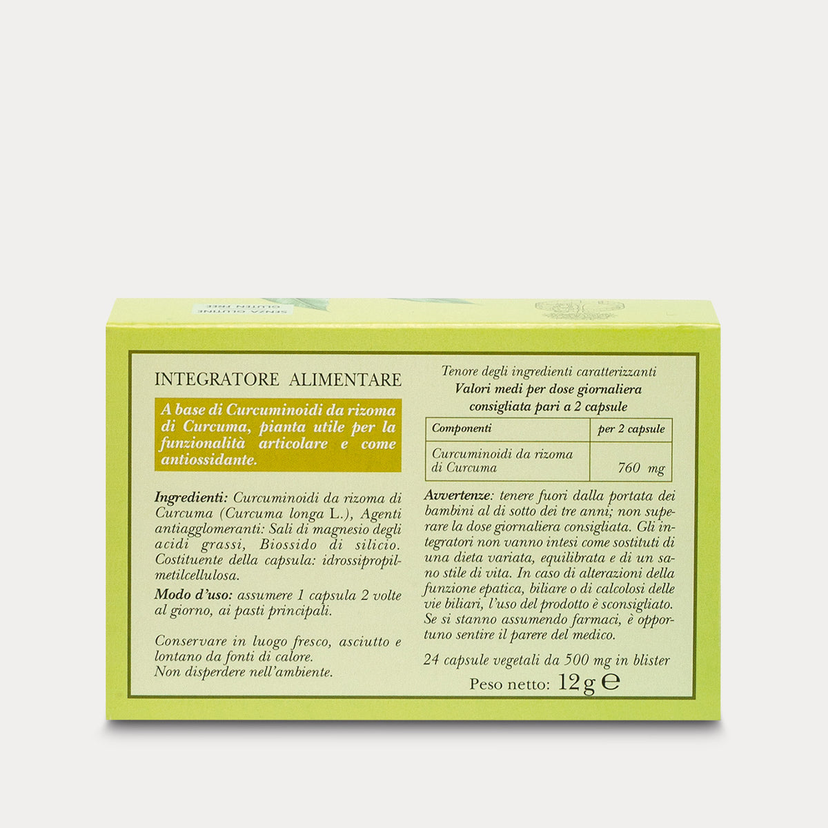 Food Supplement Curcuma