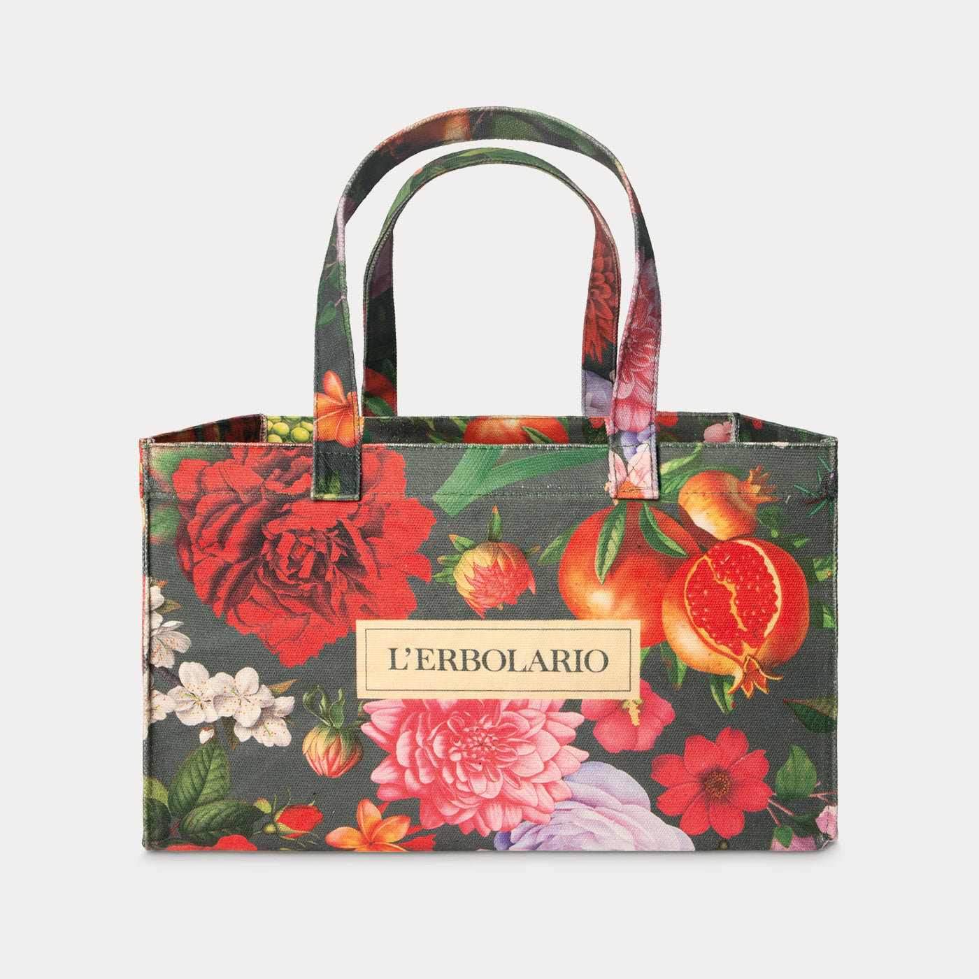Canvas Cotton Bag with floral graphics