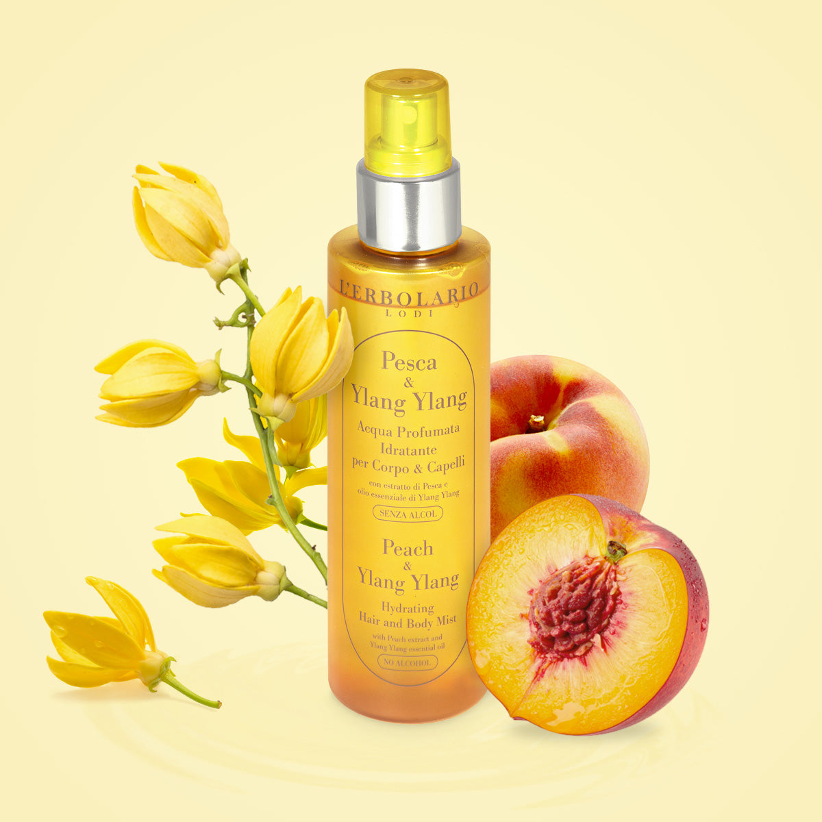 Hydrating Hair and Body Mist Peach & Ylang Ylang