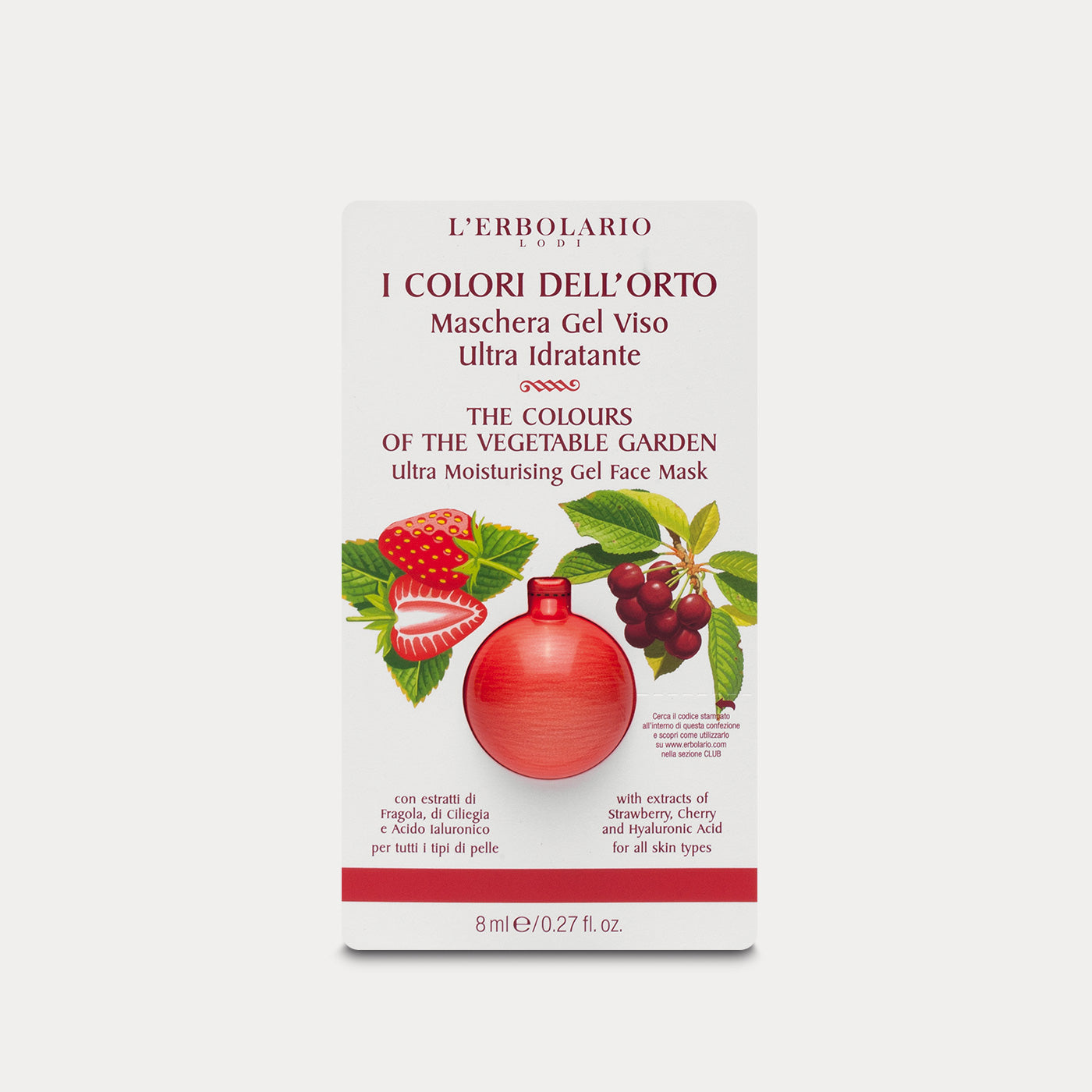 Ultra Moisturising Gel Face Mask The Colours of the Vegetable Garden