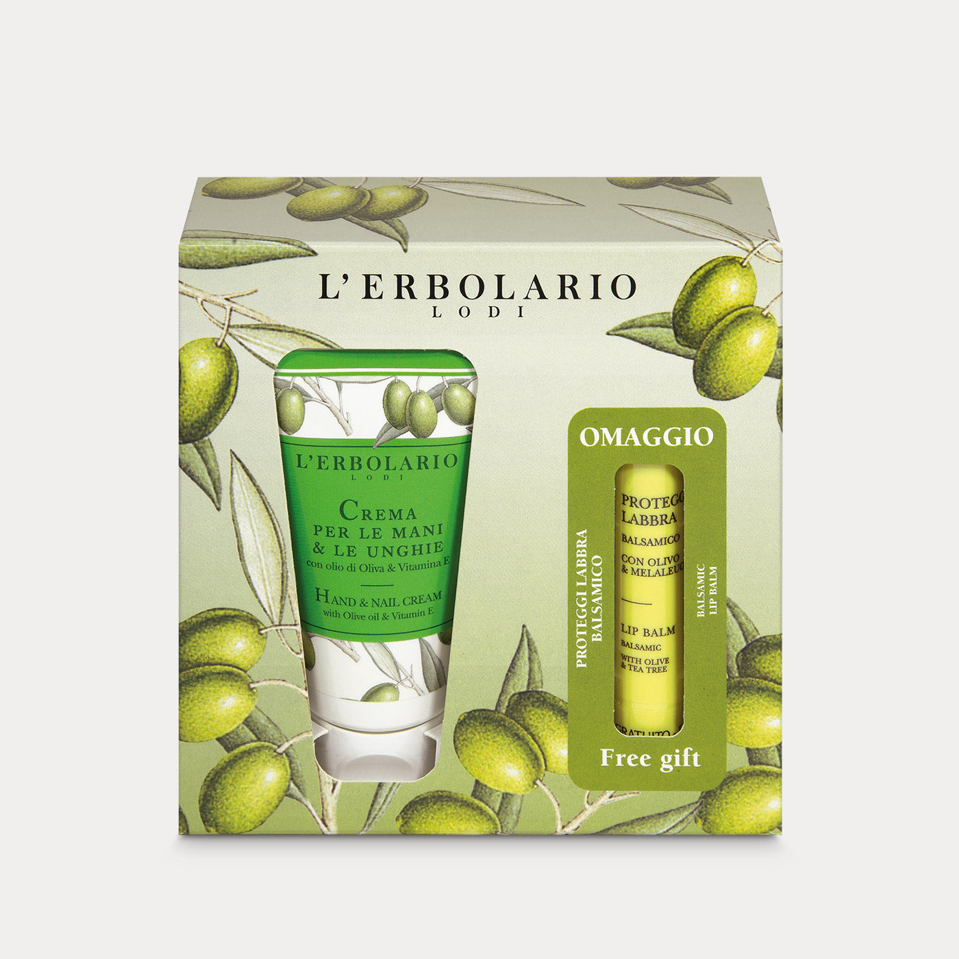 Hand & Nail Cream and a free Lip Balm